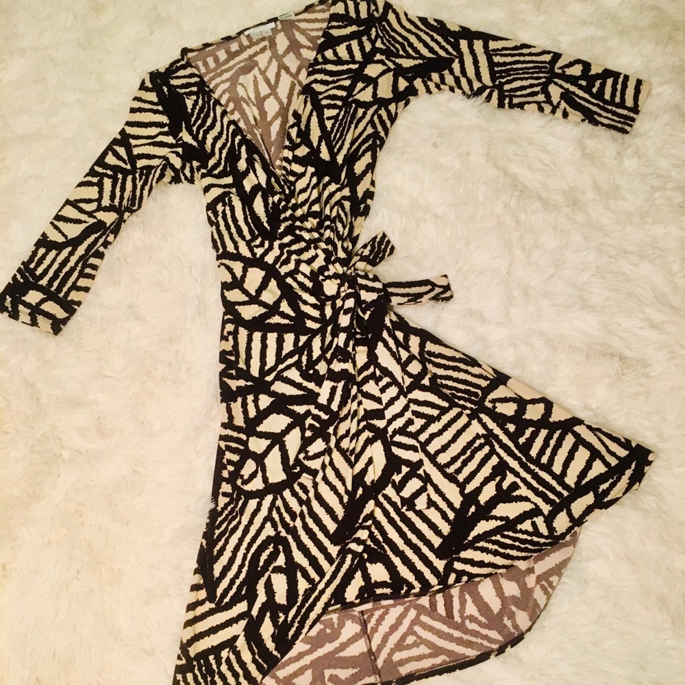 Printed Wrap Dress